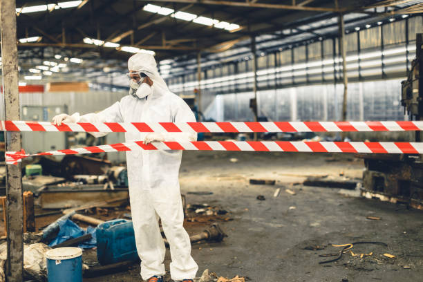 Professional Biohazard technician working in Spirit Lake, ID